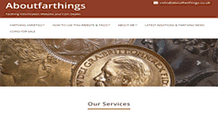 Desktop Screenshot of aboutfarthings.co.uk
